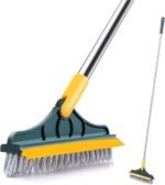 Broom Wiper 2 In 1 Dual Purpose Cleaning Tool With Strong Bristles And Built In Wiper Blade - Image 3