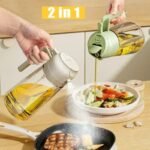 2-in-1 Oil Sprayer Bottle for Kitchen – Spray & Pour Dispenser for Cooking, Baking and BBQ - Image 2