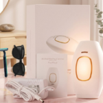 IPL Laser Hair Removal Handset System for Women & Men with Razor & Safety Glasses