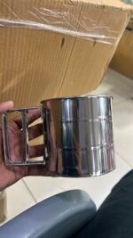 Flour Sifter Stainless Steel – Double Layer Fine Mesh Baking Sifter with One-Hand Press Crank for Cakes & Pastries - Image 7