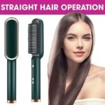 909 Hair Straightening Brush | Electric 2‑in‑1 Straightener & Curler | Heating Styling Comb | Quick 3‑Minute Styling - Image 4