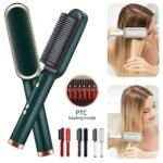 909 Hair Straightening Brush | Electric 2‑in‑1 Straightener & Curler | Heating Styling Comb | Quick 3‑Minute Styling - Image 5
