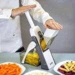 Mandoline Slicer | Safe Adjustable Vegetable Cutter | Multi‑Purpose Kitchen Chopper & Manual Grater ( Random Colour ) - Image 2