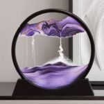 Moving Sand Art Picture – 3D Dynamic Deep Sea Sandscape with Display Stand - Without Light | Size 8 Inch (Random Color) - Image 2