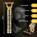 Vintage T9 Hair Trimmer For Men Professional Usb Rechargeable Beard And Hair Cutting Machine Precision Shaver (Plastic Body) - Image 5