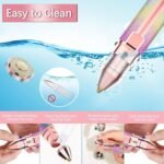 2 in 1 Eyebrow Trimmer and Shaver, Recebrow Removal Flawless Hair Remover 2 in 1 Hair Remover Trimmer For Women, Flawless Facial Machine Razor, Painless Eye (With Box ) - Image 6