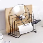 Multi Functional Kitchen Cutting Board And Pot Lid Organizer Rack Durable Space Saving Storage Solution For Daily Use - Image 3