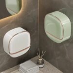 1PC Soap Box Wall Mounted Light Luxury Soap Holder Punch Free Drain Laundry Soap Box Easy Cleaning | Random Colour - Image 2