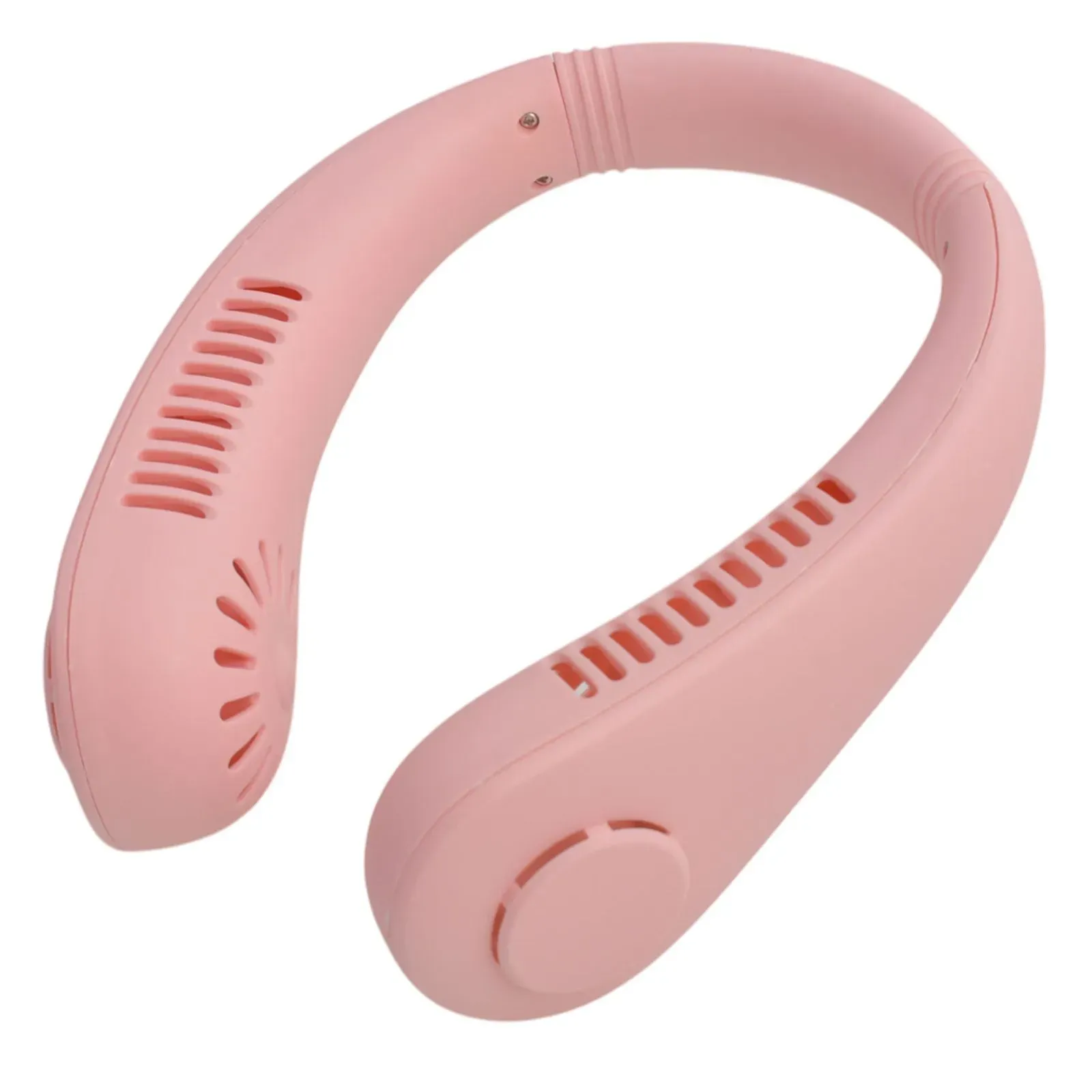 rechargeable-neck-fan X5 Leafless Hanging Neck Fan with Adjustable Neck Band - Portable Rechargeable Neck Fan - Neck Fan For Summer (Random Color) - Image 1