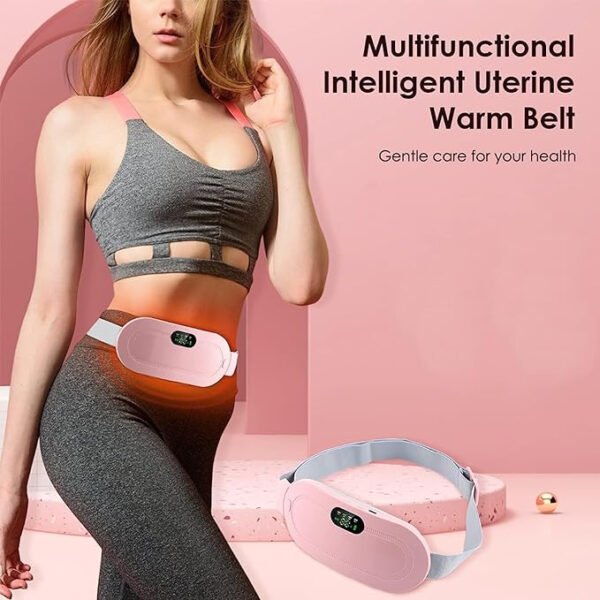 Heating Pad women Period Pain Cramp Relief Belt - Heated Belly Belt for Menstrual Cramp Relief with 3 Heat Levels and 4 Modes, Electric Belt Massage for Women and Girls