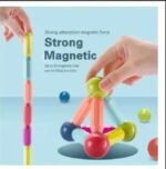 Magnetic Toys Building Blocks - 36 PCS Kids Magnet Balls and Rods Set Toddler STEM Sticks Toy Learning Educational Block Games Stacking Toys for Boy Girl Age 3+ Years Old Preschool - Image 2