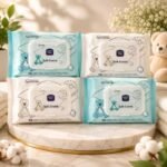 Soft-Creme Baby Wipes Pack of 10 -| 80 Wipes Each Pack | 100% Cotton | Alcohol Free | Best Quality with light Fragrance - Image 3