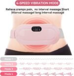 Heating Pad women Period Pain Cramp Relief Belt - Heated Belly Belt for Menstrual Cramp Relief with 3 Heat Levels and 4 Modes, Electric Belt Massage for Women and Girls - Image 5